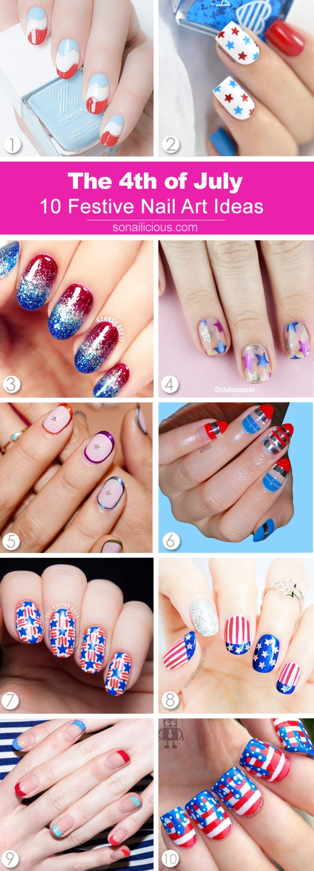 10 Best 4th Of July Nail Designs To Try This Weekend