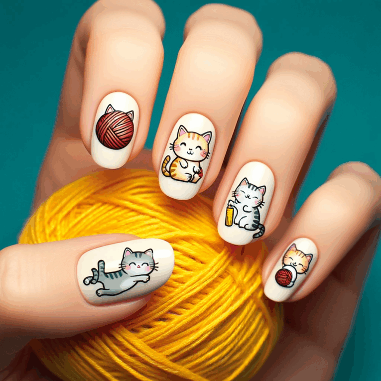 Cartoon Nail Designs