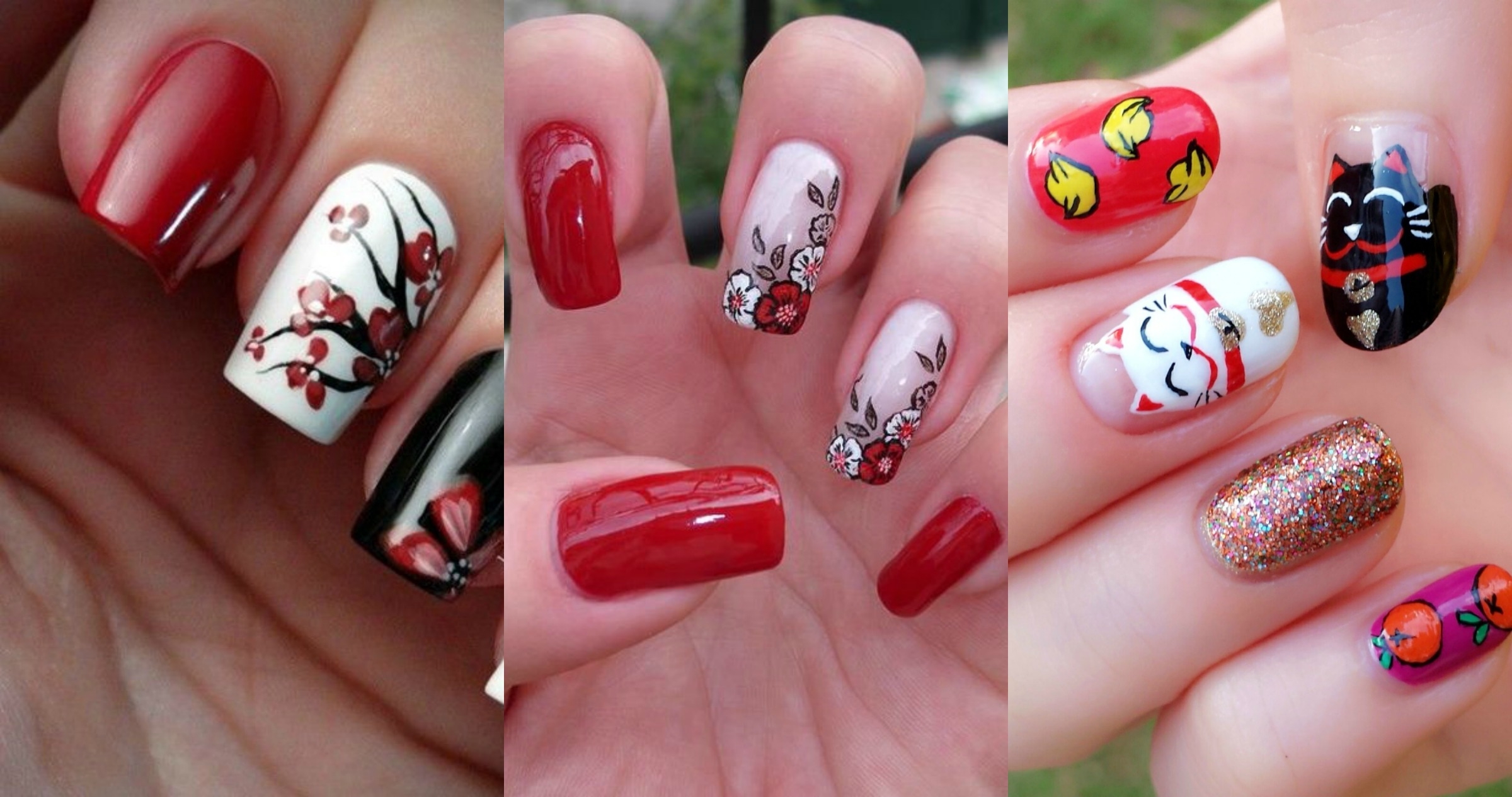 lunar new year nail design