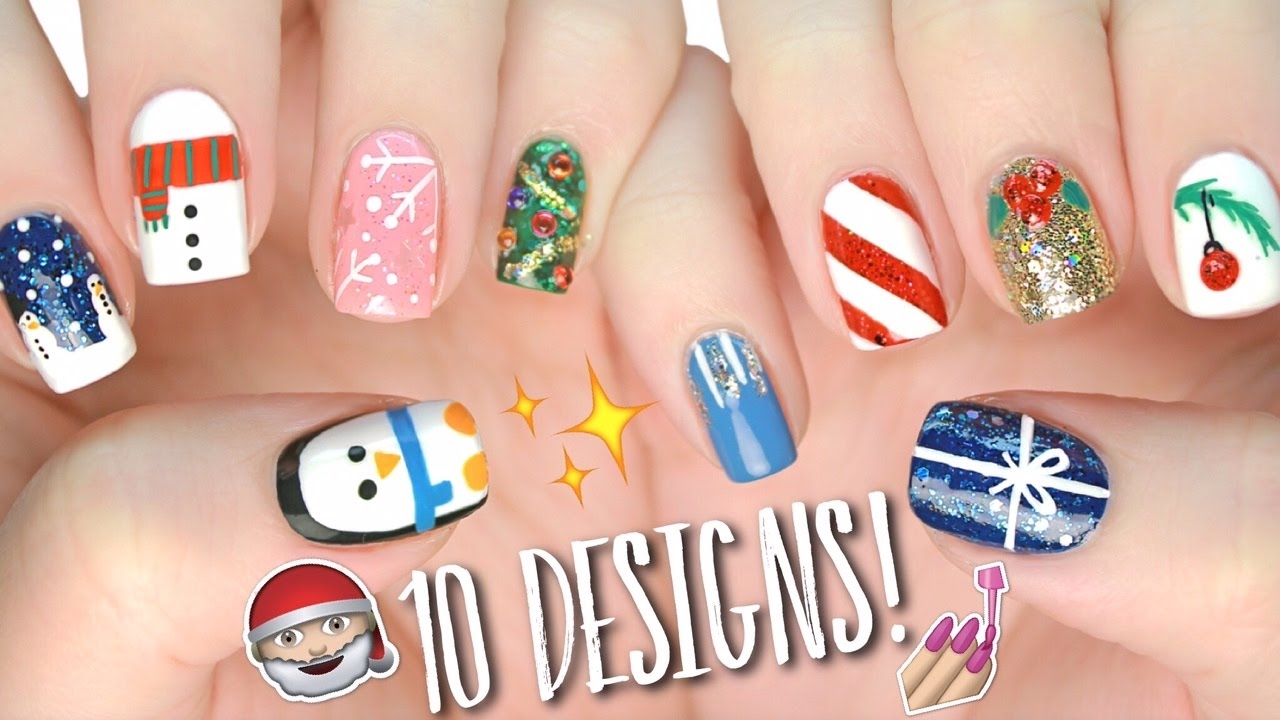 10 Easy Nail Art Designs For Christmas The Ultimate Guide 4 YouTube