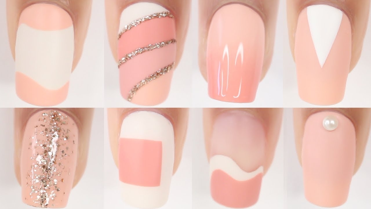 nail designs peach
