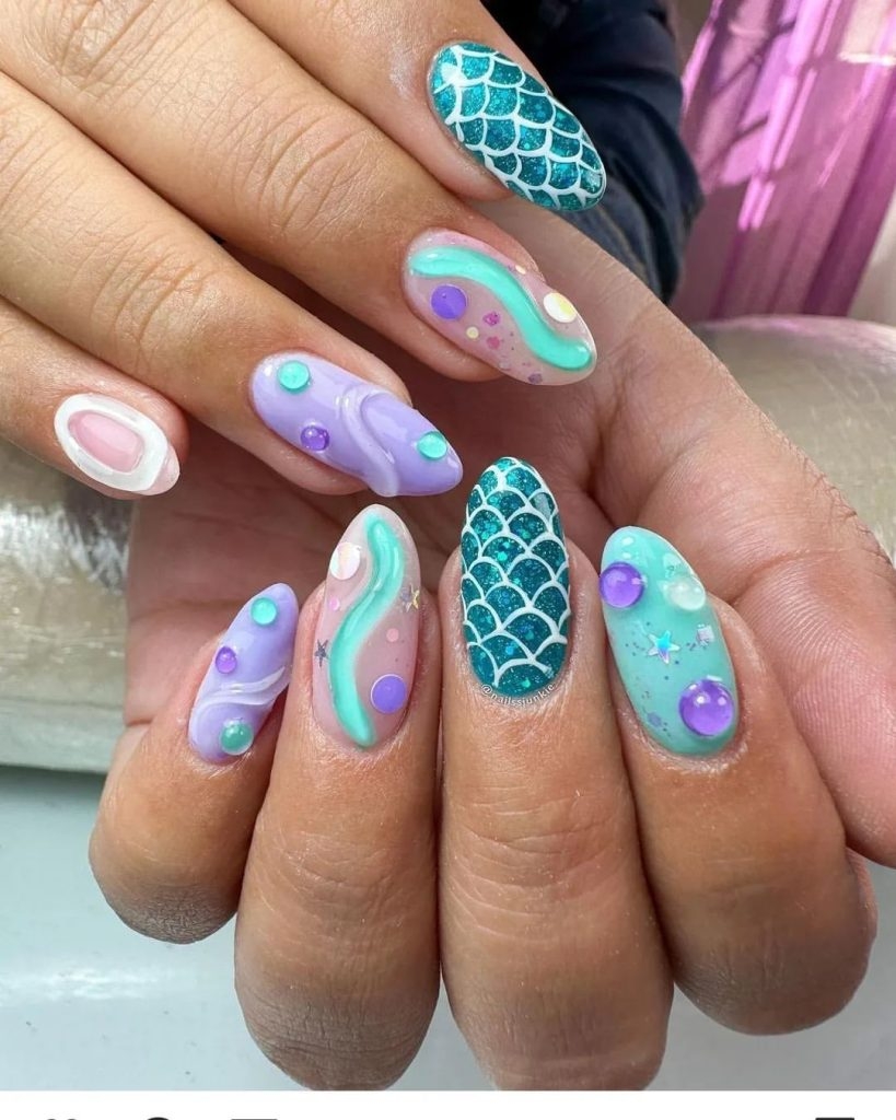 10 Mermaid Nails That Would Make Ariel Proud