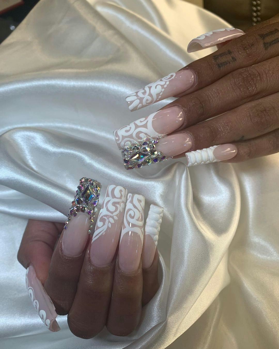 10 Rhinestone Nail Art Ideas For The Perfect Sparkling Manicure