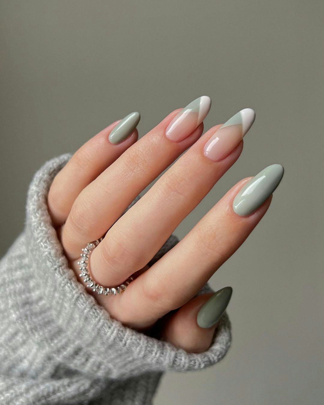 10 Sage Green Nail Ideas That Make For An Incredibly Cool Manicure