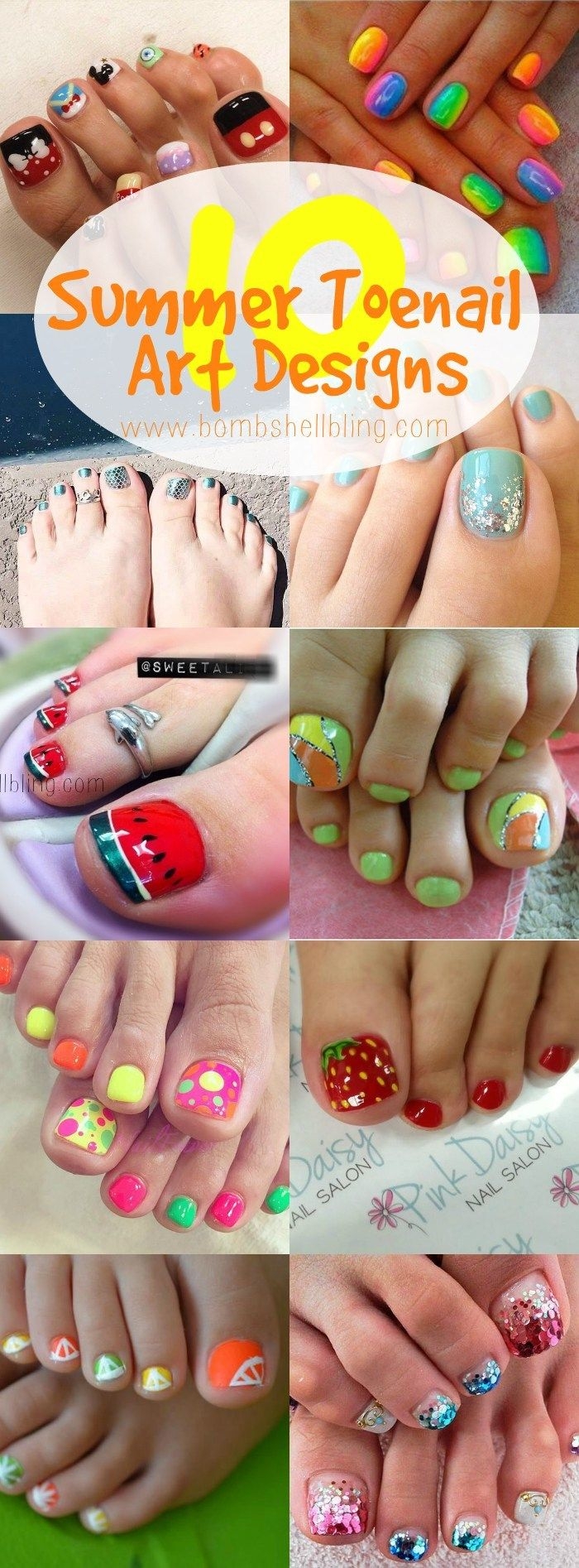 10 Summer Toenail Art Designs
