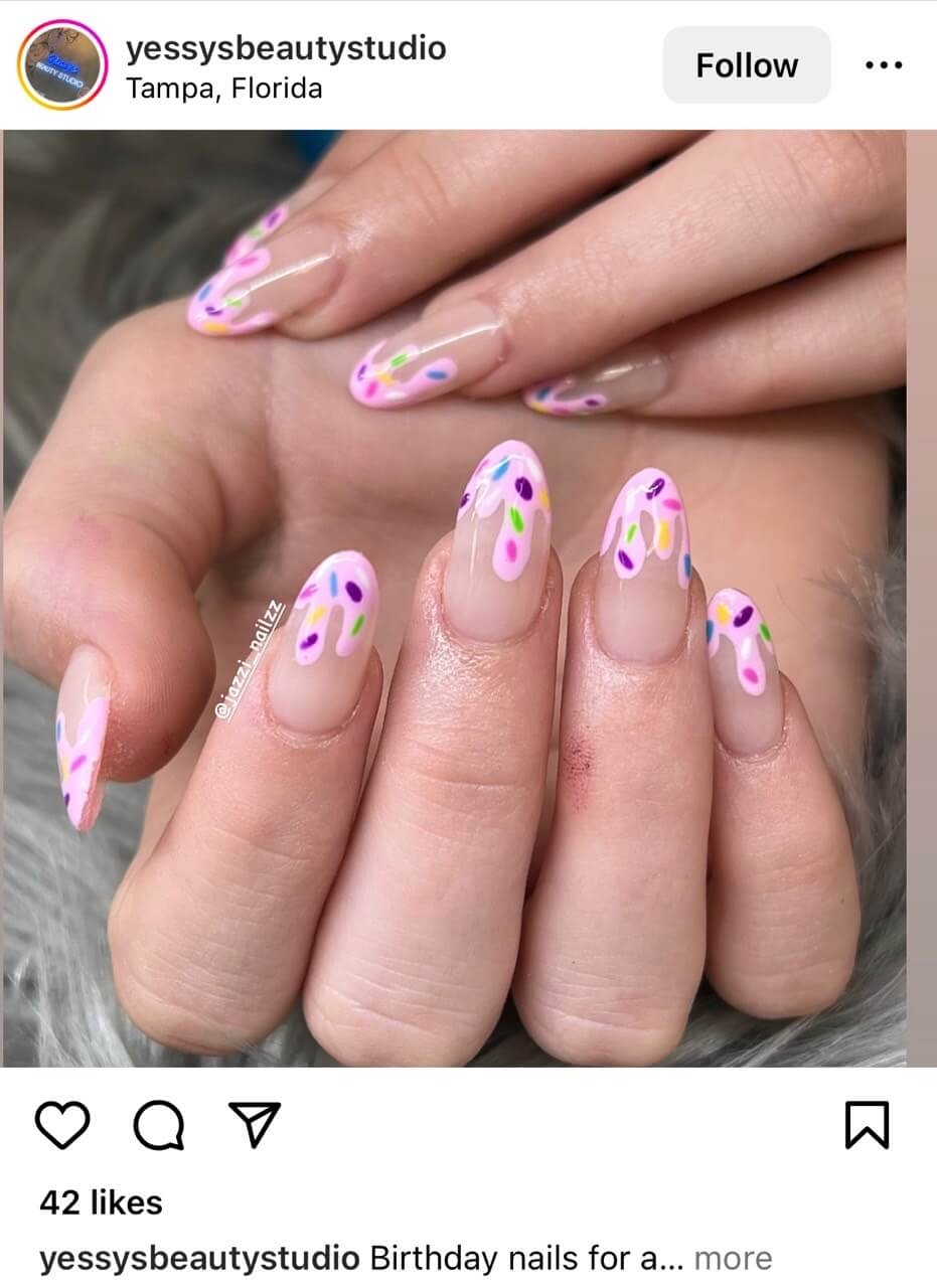 birthday nails inspo