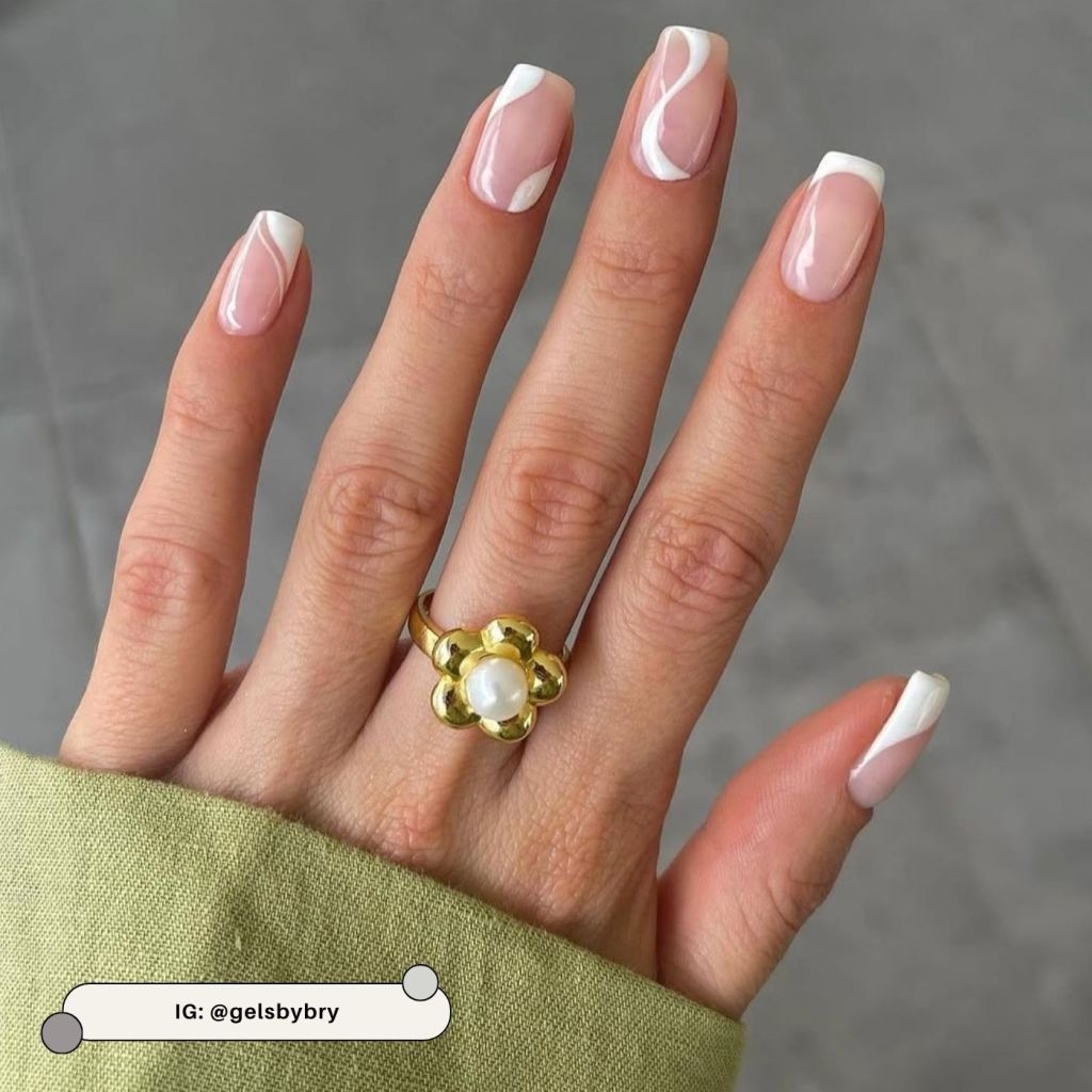 short white nail designs