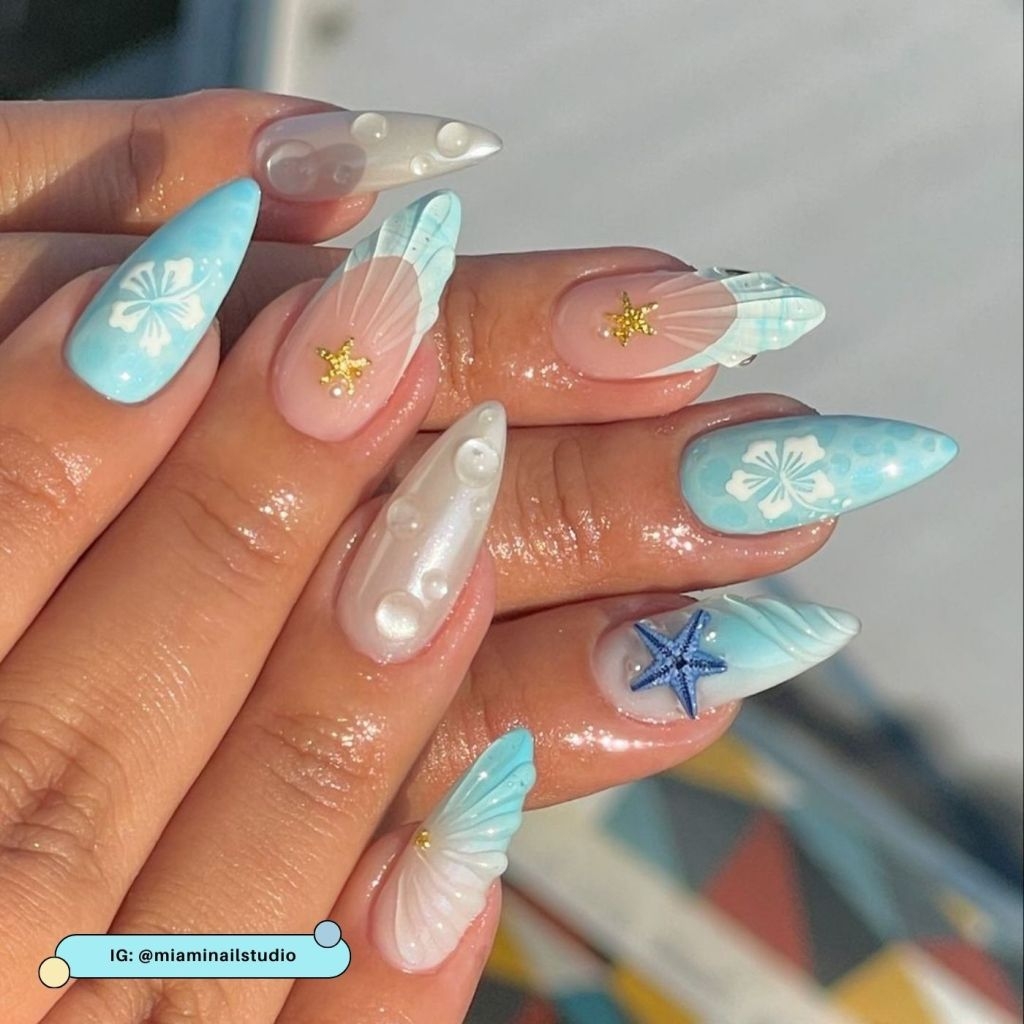 12 Beach Nail Designs For Your Next Summer Vacay