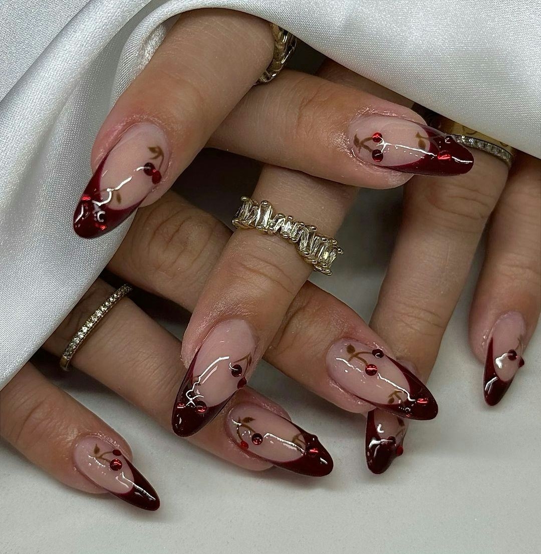12 Burgundy Nail Art Ideas For A Cherry Mocha Fall 12 Burgundy Nail Art Ideas For A Cherry Mocha Fall