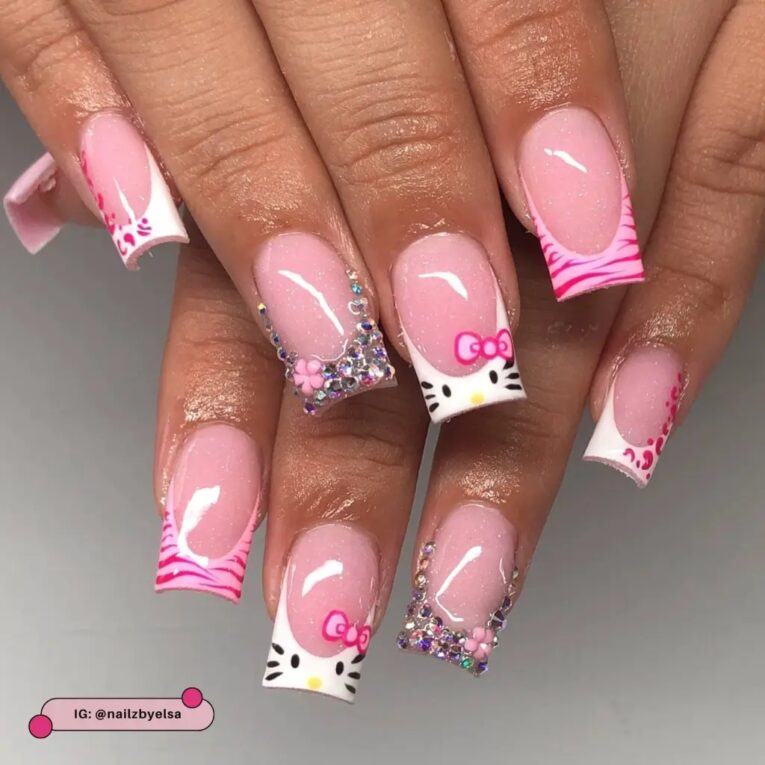 Hello Kitty Nail Design