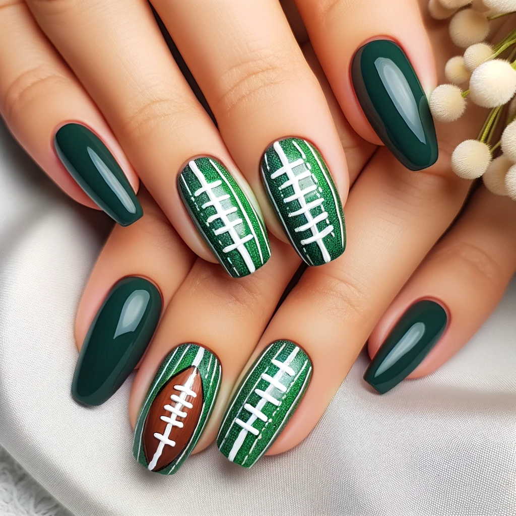 football nail designs