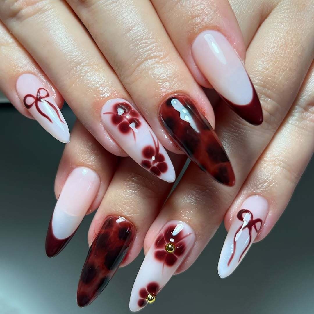 16 Dark Cherry Nail Art Ideas To Try In 2025 See Photos Allure