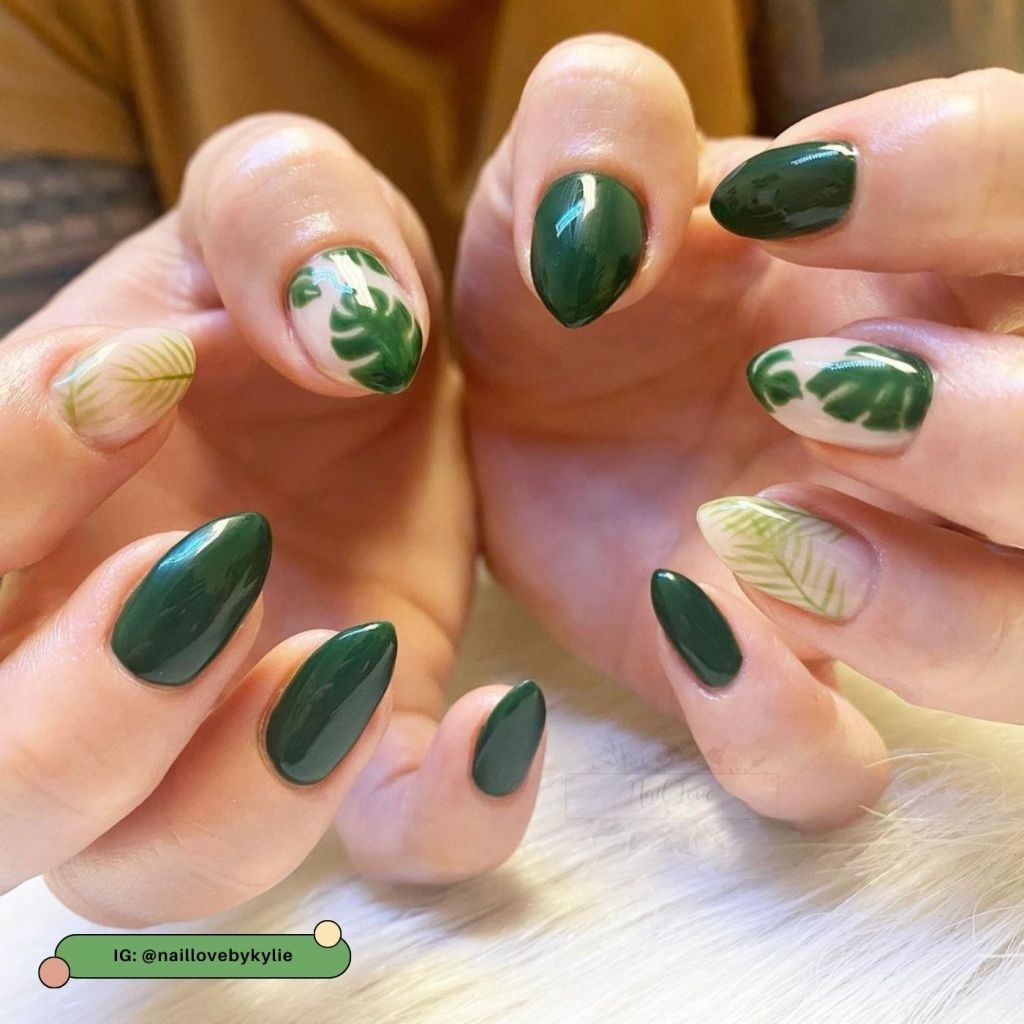 16 Dark Green Nails To Inspire Your Next Manicure