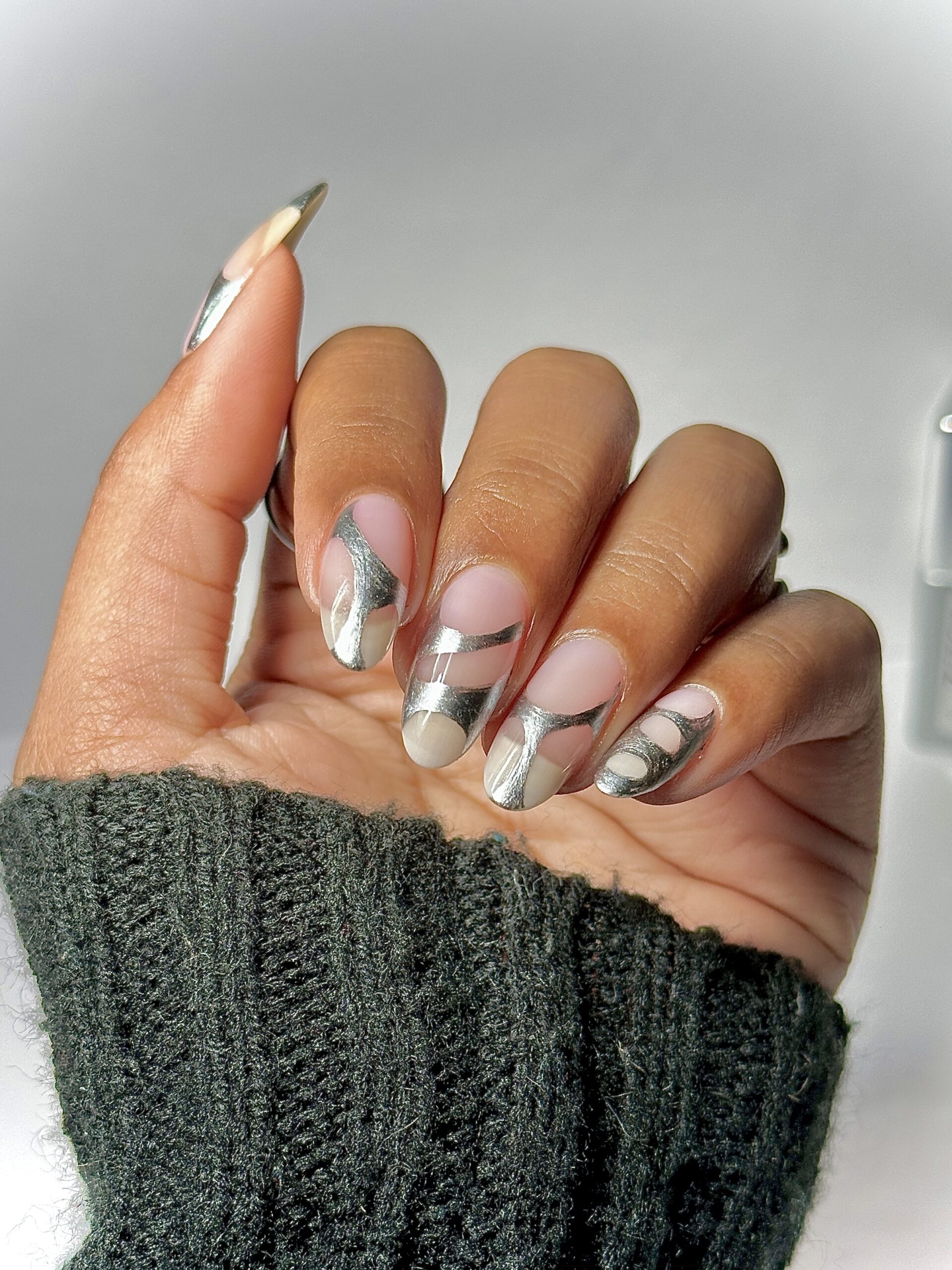 chrome nails design