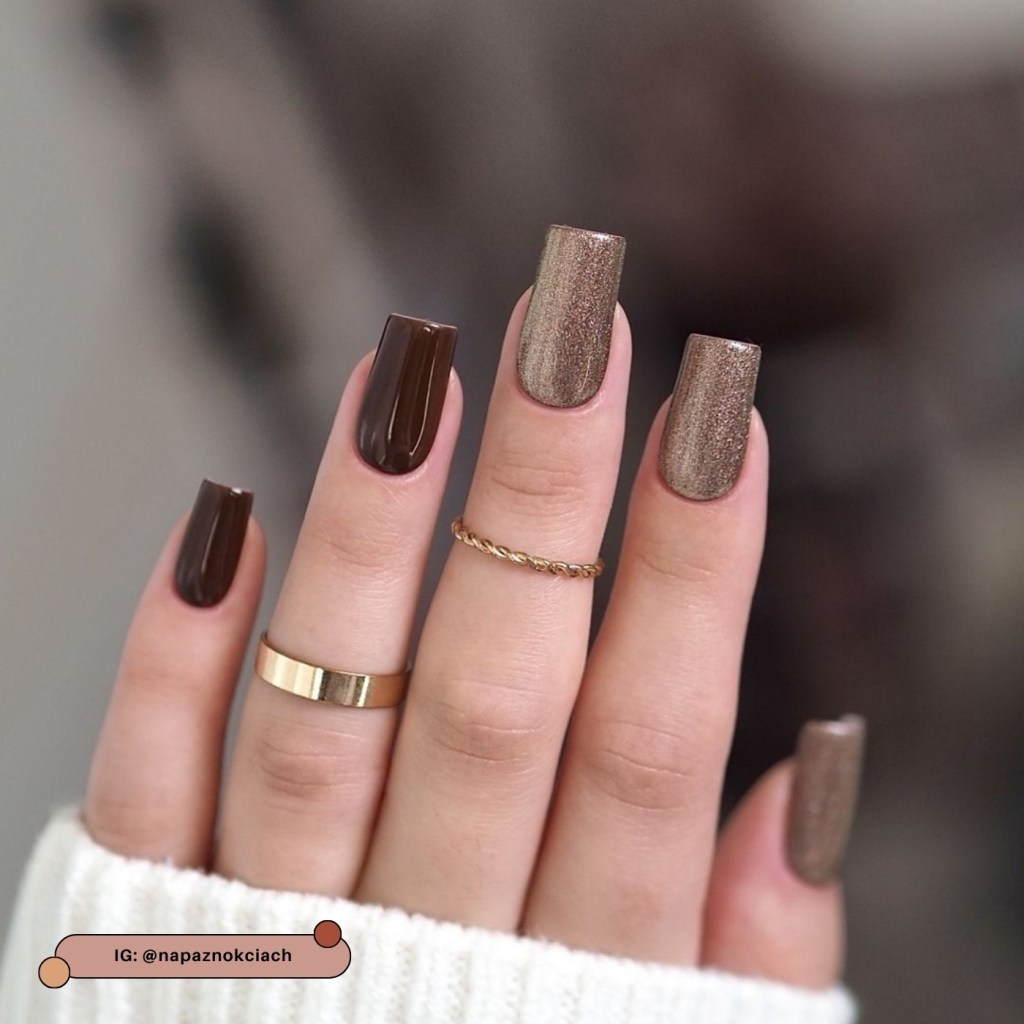 classy brown nail designs