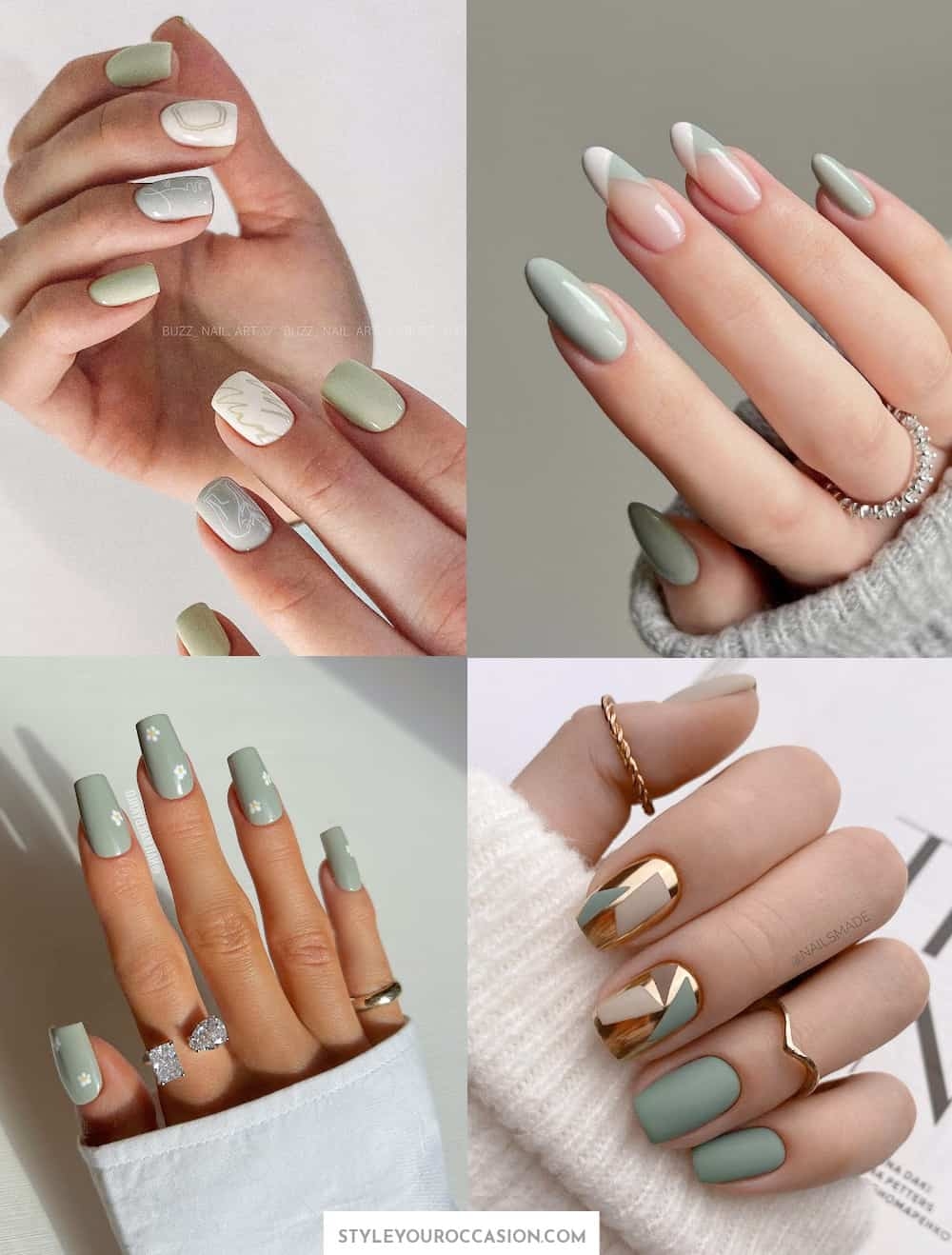 19 Gorgeous Sage Green Nails To Inspire Your Next Mani 2024 