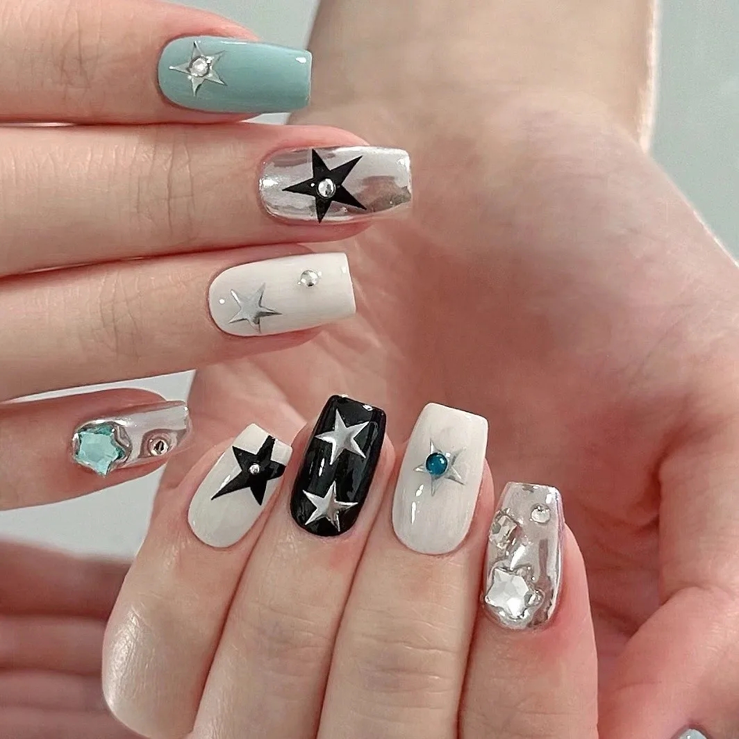 1PC Y2K Satr Nail Art Sticker Stars Starburst Nail Design Self Adhesive For Women Girls Luxury Manicure DIY Supplies Accessories AliExpress