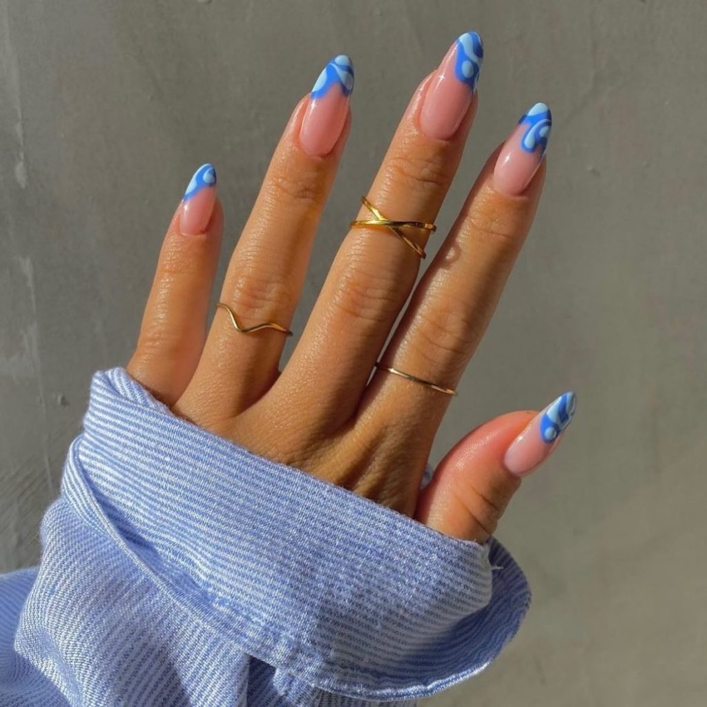 20 Blue Summer Nails To Try An Indigo Day