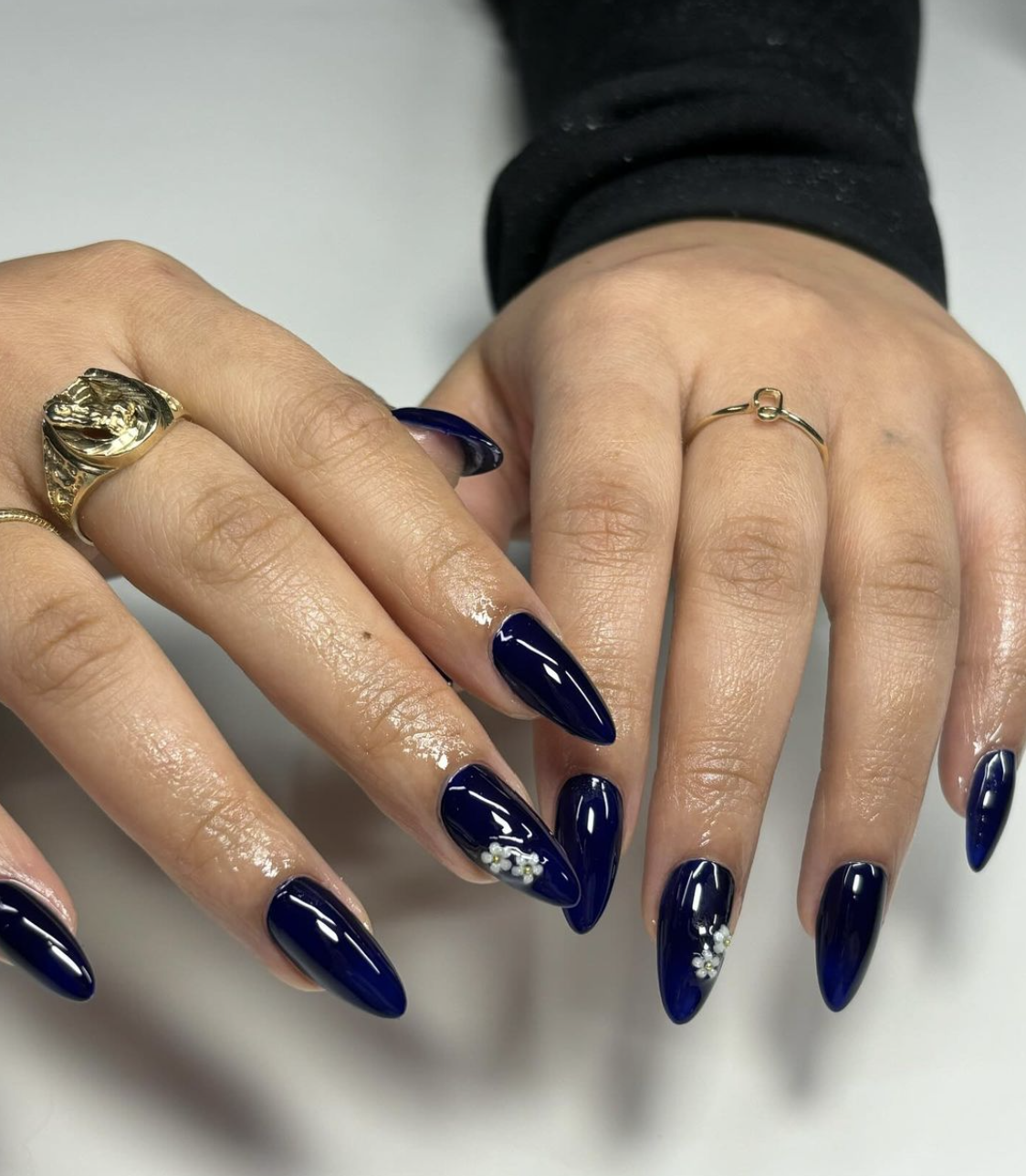 20 Navy Blue Fall Nail Designs That You NEED To See Before The Season Ends Nailz In Bloom