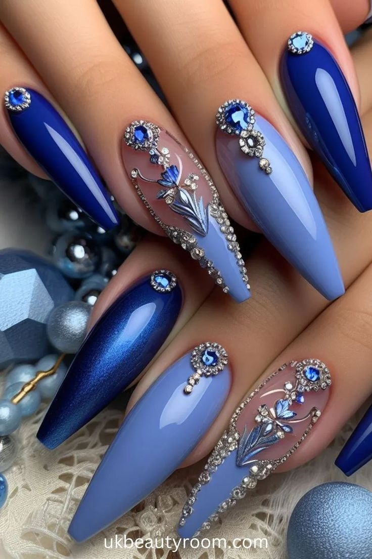 2024 s Most Stunning Blue Nail Designs Unveiled