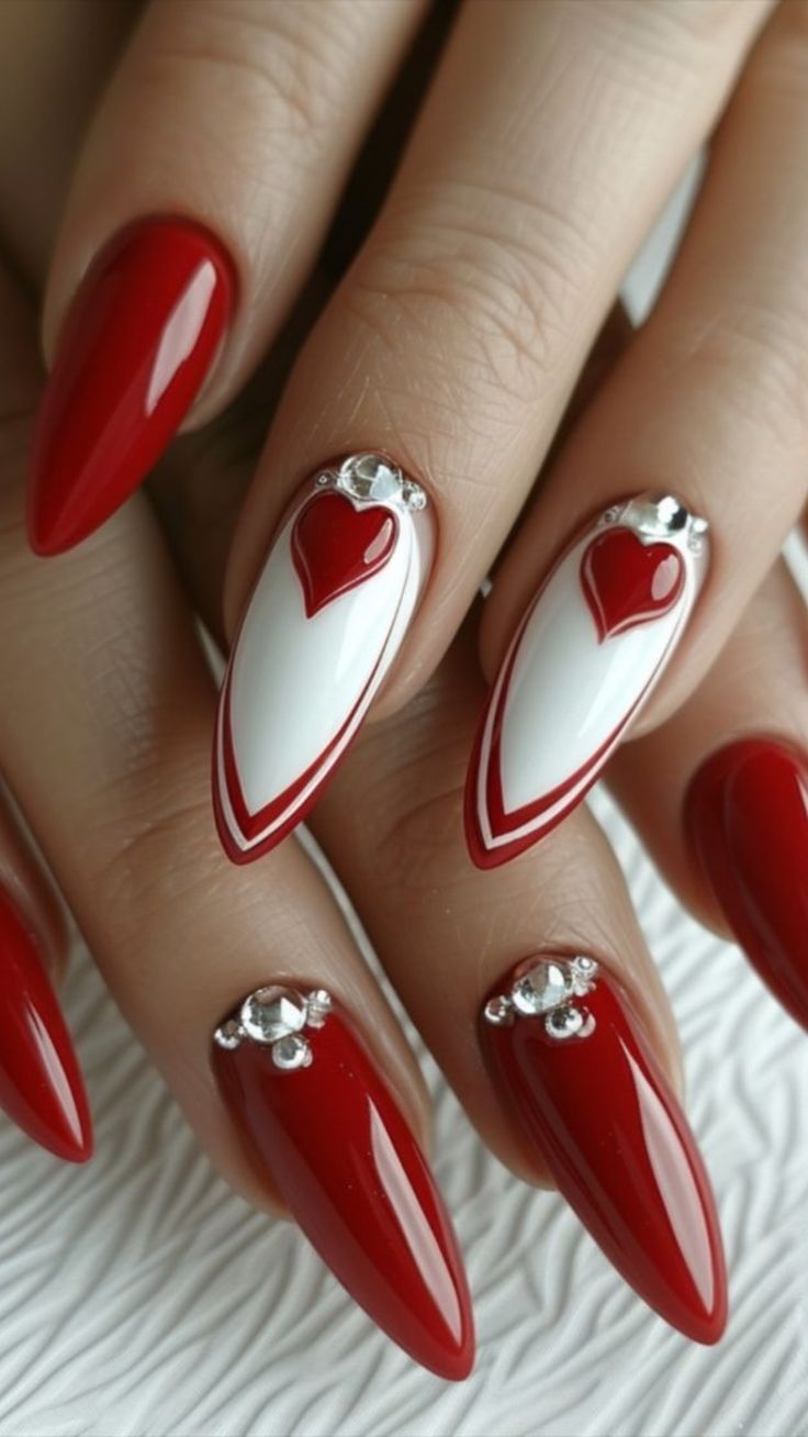 valentine nail designs 2025