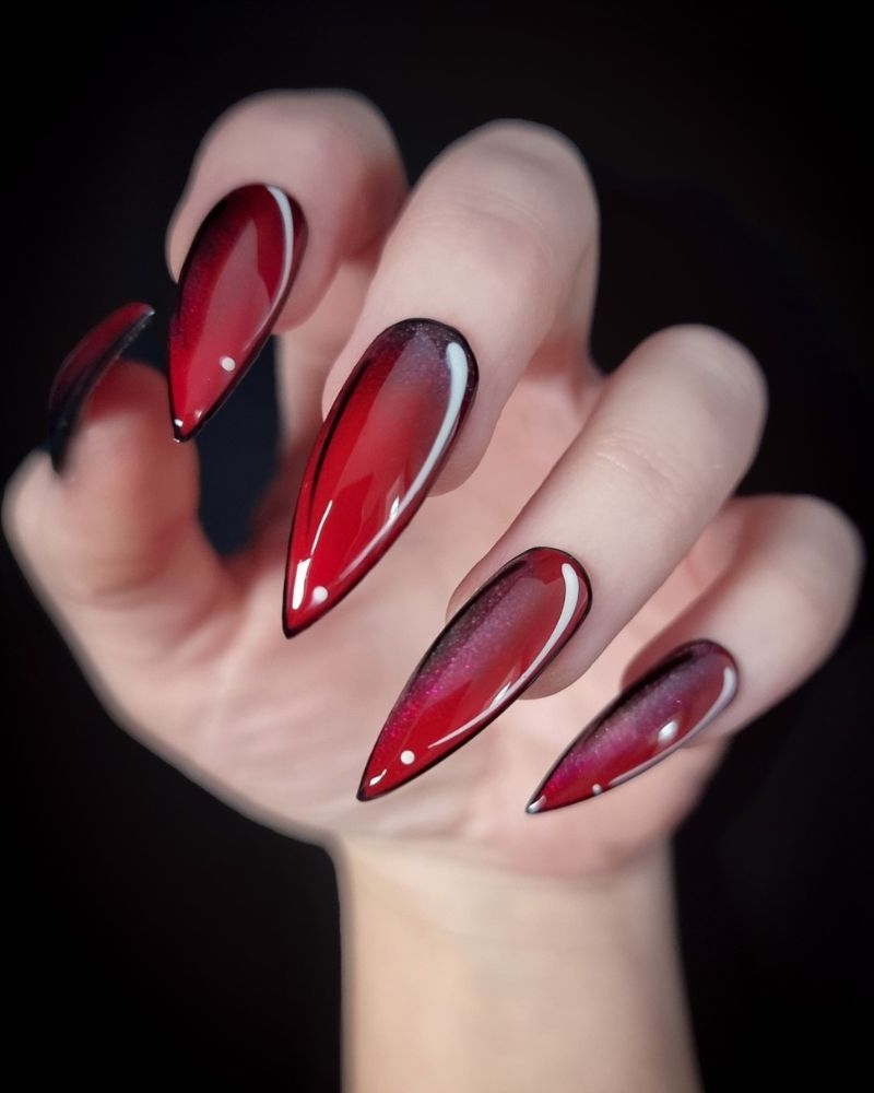 21 Cherry Red Nails That Show You re Stylish Sexy And Bold