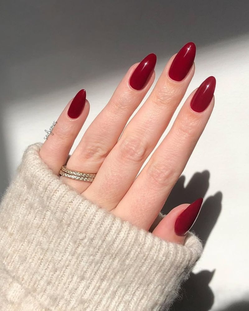 21 Cherry Red Nails That Show You re Stylish Sexy And Bold