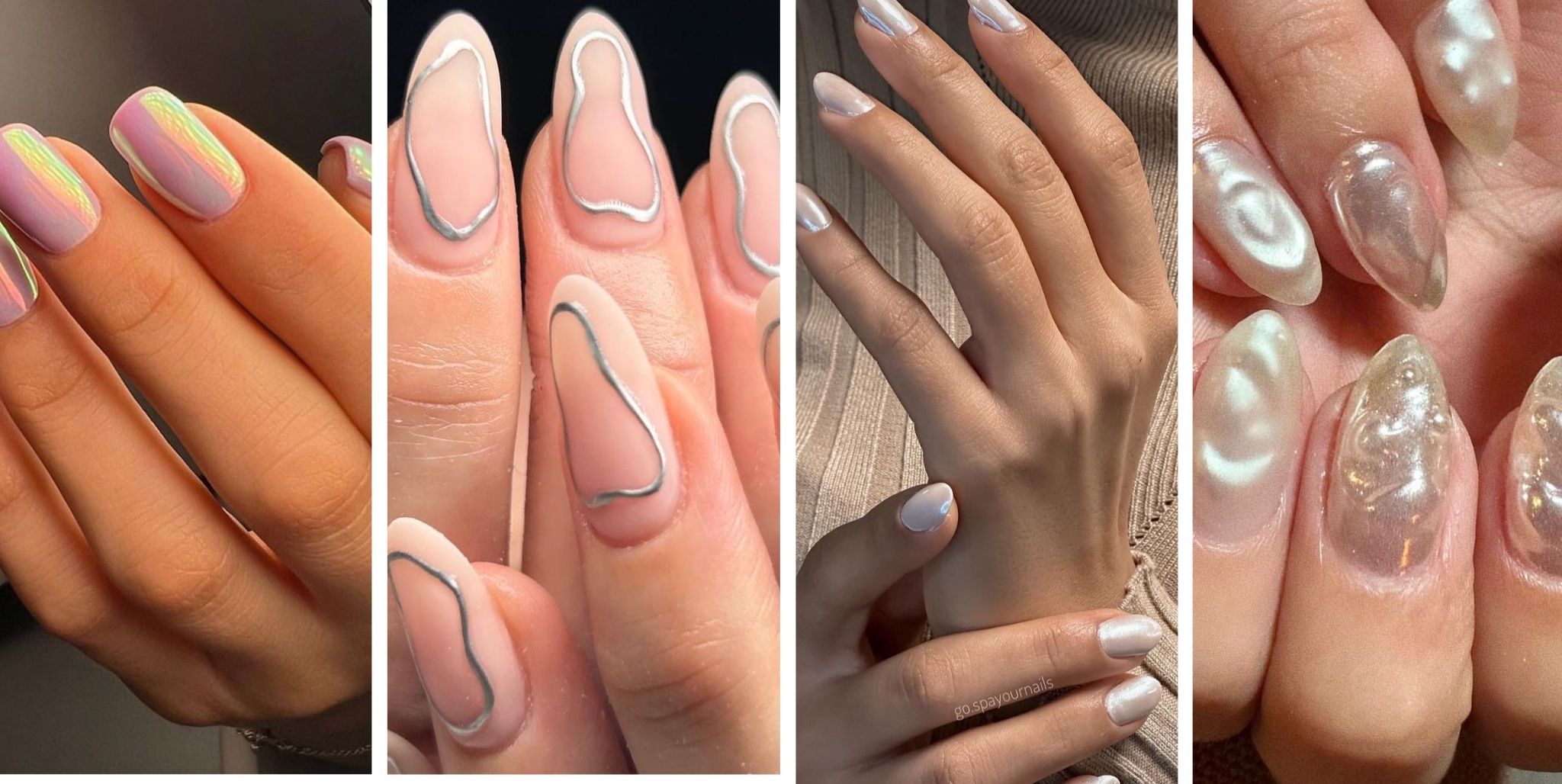 21 Chrome Nail Designs Why The Metallic Mani Is Trending Again