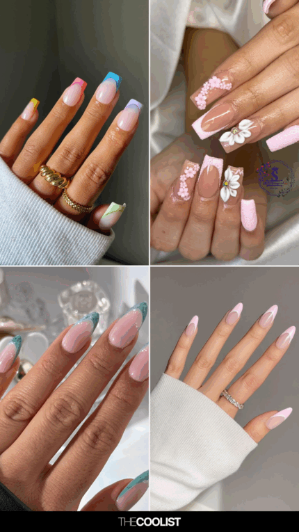 Summer French Tip Nail Designs