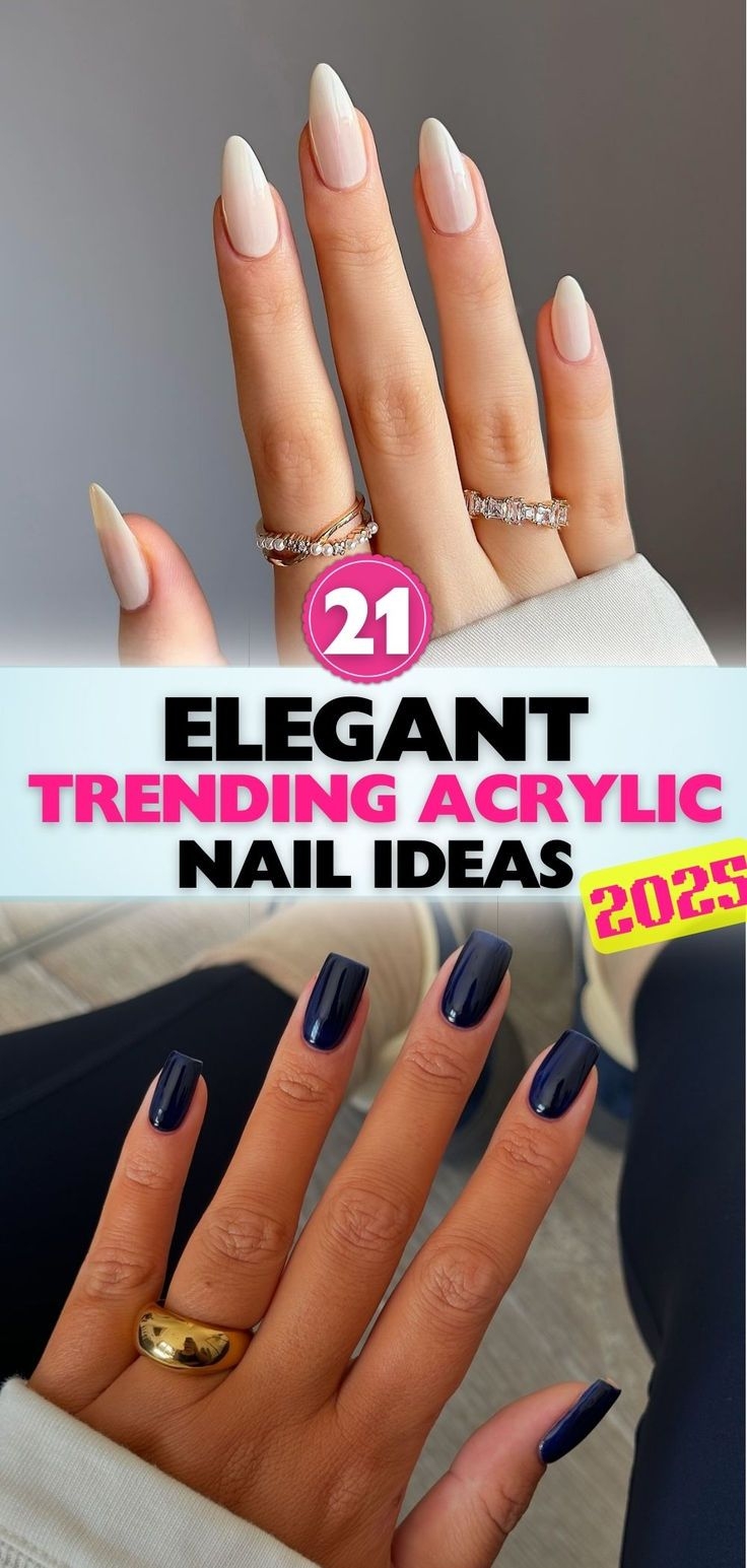 21 Trending Acrylic Nail Designs 2025 