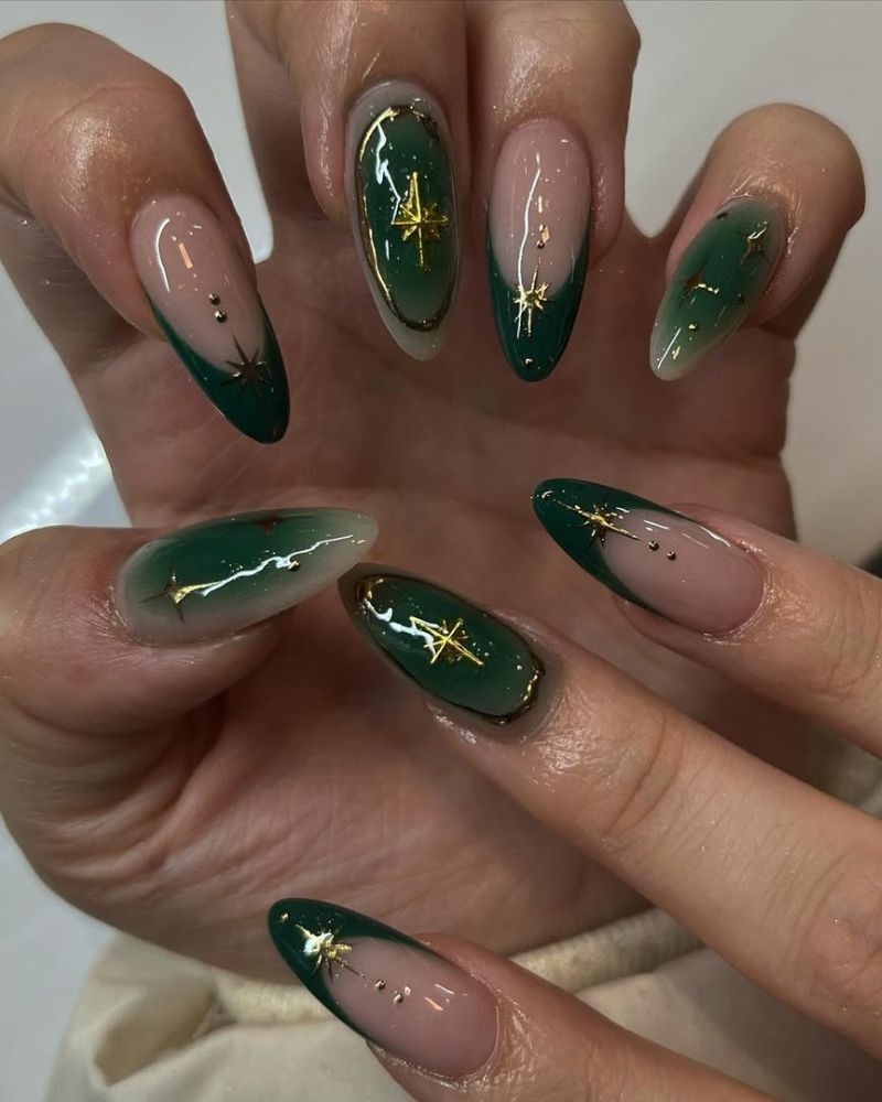 22 Enchanting Emerald Green Nails That Channel Nature s Magic