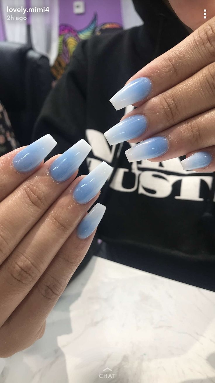 22 Top Baby Blue And White Nails