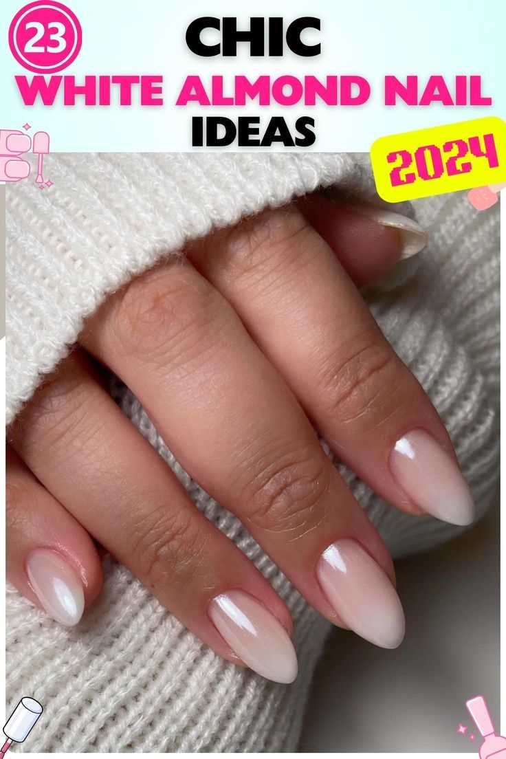 23 Classy White Almond Nail Ideas 2024 