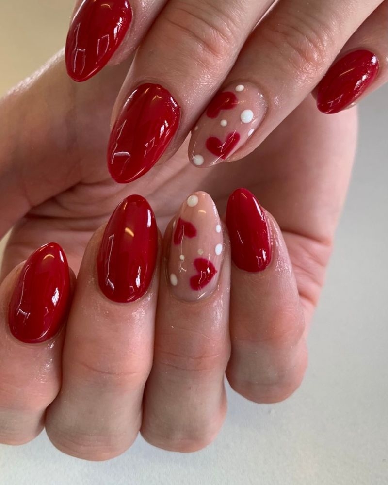 23 Red Valentine s Day Nails To Open Your Heart To Love Nails For Confidence