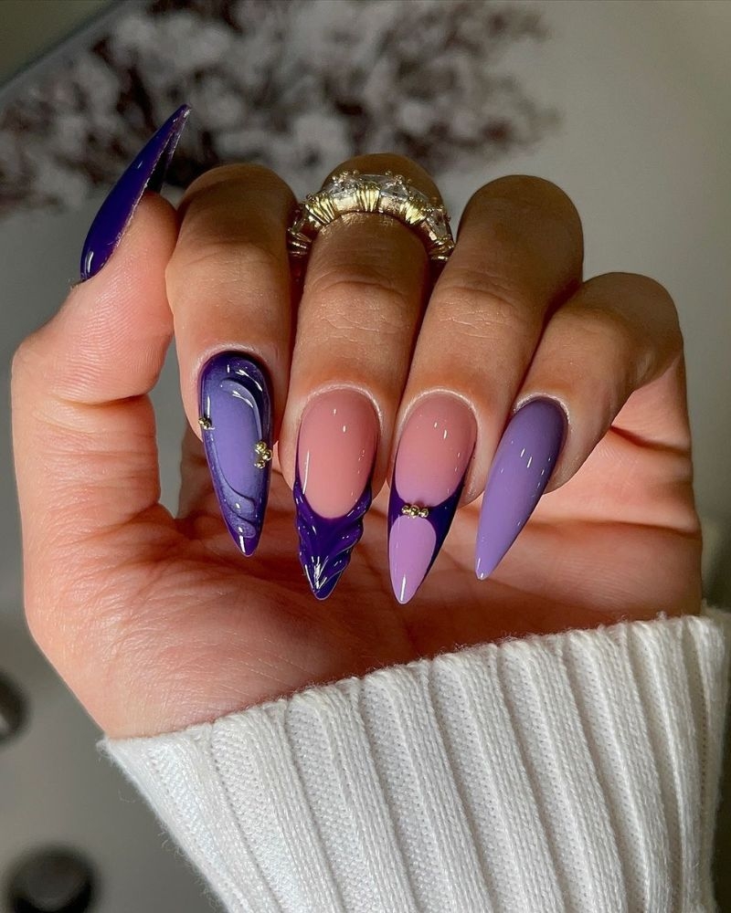 23 Stunning Purple Nails Idea You ll Want To Try Today Nails For Confidence