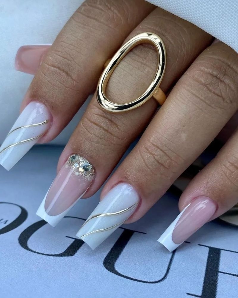 23 White French Tip Nail Designs For The Elegant Ladies