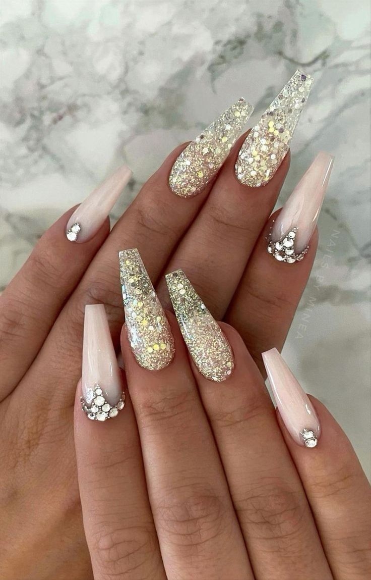 ombre glitter nail designs
