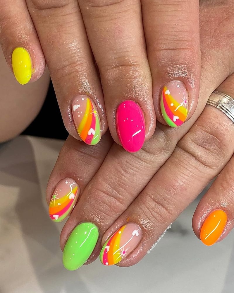 24 Bright Neon Nails For Instant Summer Sass And Energy