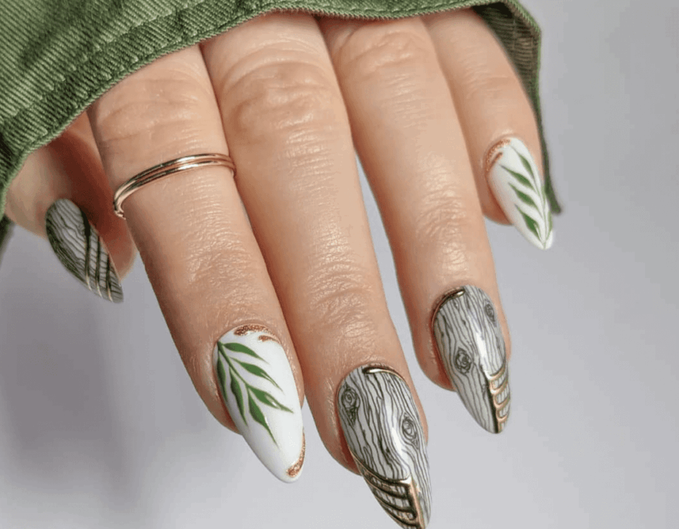 Leaf Nail Design