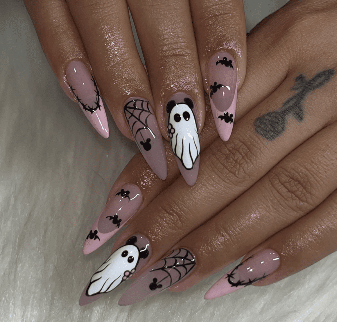 24 Halloween Nail Designs With Scary Ghosts You Will Love Nailz In Bloom