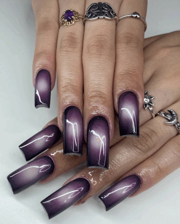 Dark Purple Nail Designs