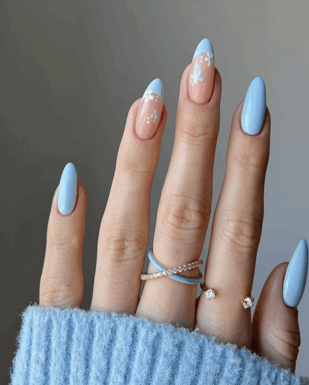 Baby Blue Nail Designs