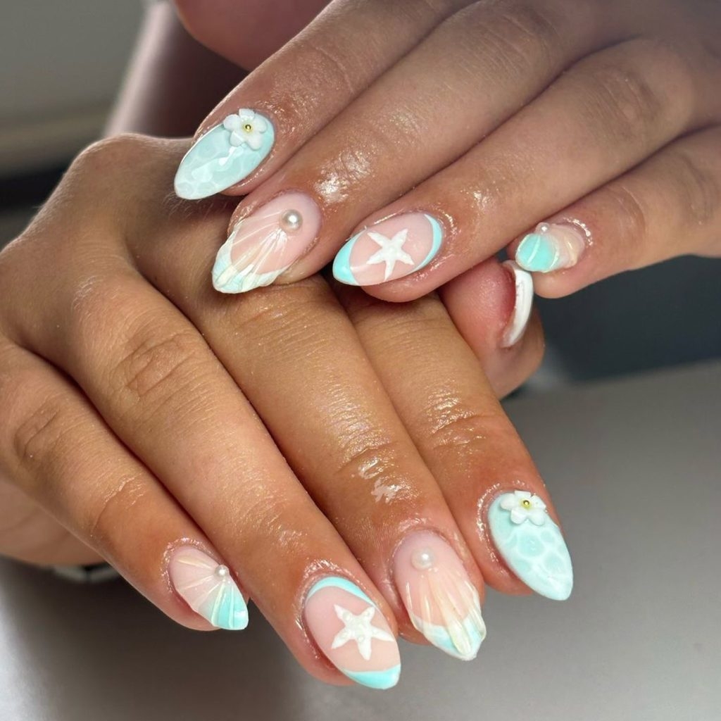 25 Beach Inspired Nail Design Ideas Curated By A Nail Artist Nailustrous