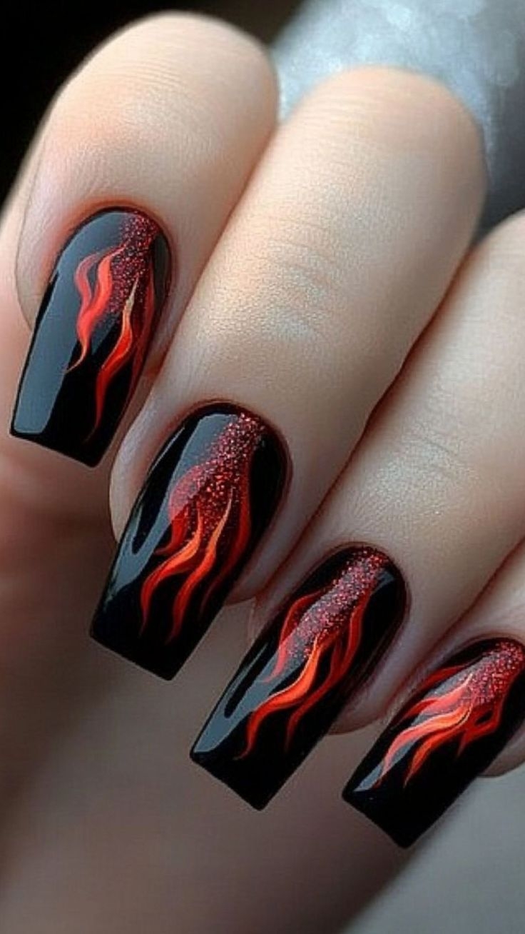 25 Black And Red Halloween Nail Ideas For A Spooky Look