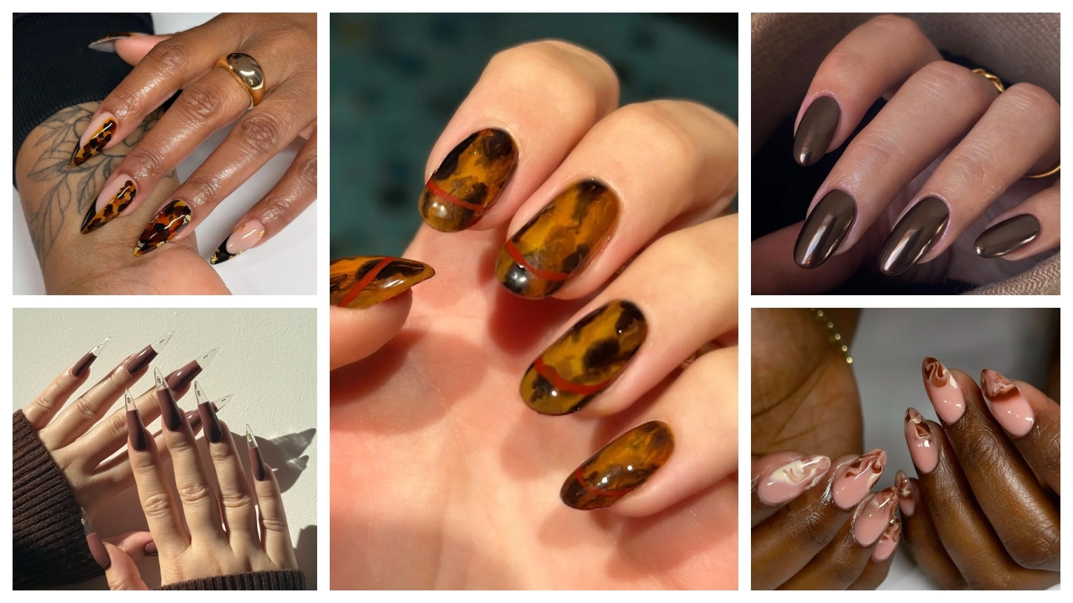 25 Brown Nail Designs To Elevate Winter s Hottest Polish Trend Marie Claire