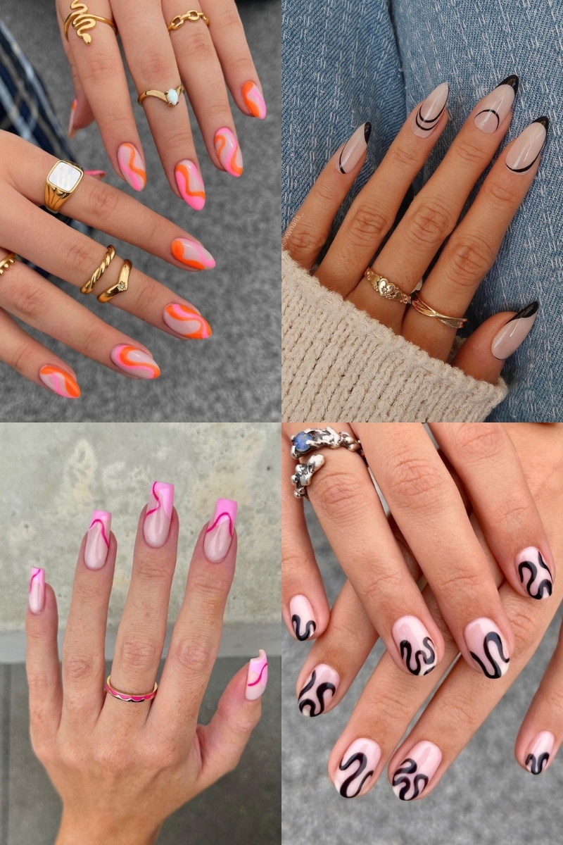 25 Cute Simple Line Nail Designs You Should Try Farah Salem