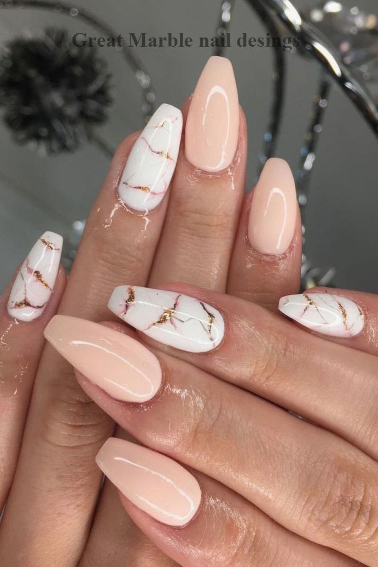 marble designs for nails