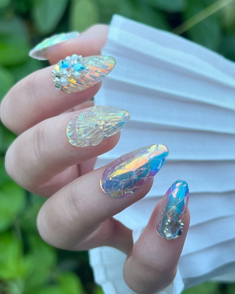 mermaid nail designs