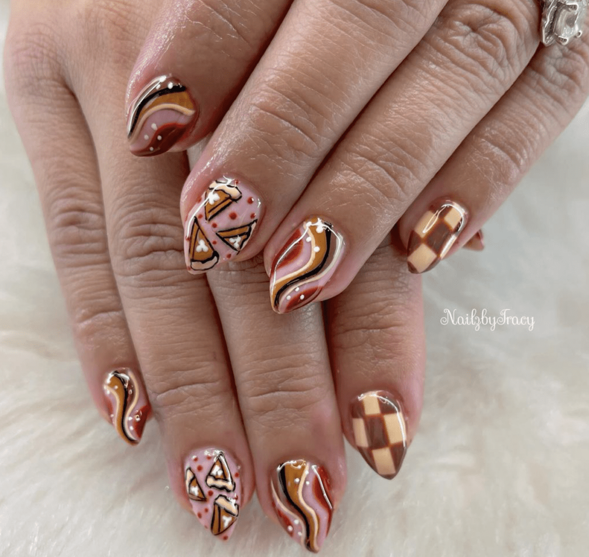 27 Gel Thanksgiving Nail Designs That You Can t Miss This Year Nailz In Bloom
