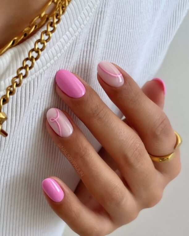 Trendy Summer Pink Nail Designs